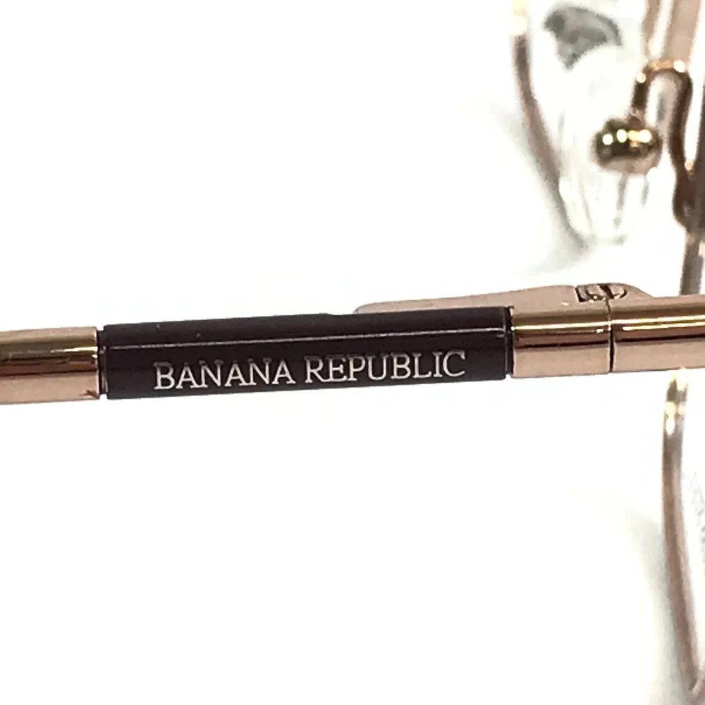 Banana Republic Eyeglasses Frame BR224 SK4 Brown Pink Cat Eye Wire Rim 52-16-140